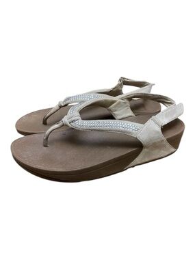 FitFlop Womens Crystal Swirl Open Toe Sandals